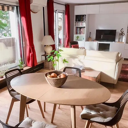 Paris-daumesnil - Grand 2 Pieces De Charme Sur Jardin - 61m2, Pour 4p - Large 4 Star Charming 1 Bedroom For 4 With Ac - Classement Officiel 4 Etoiles *