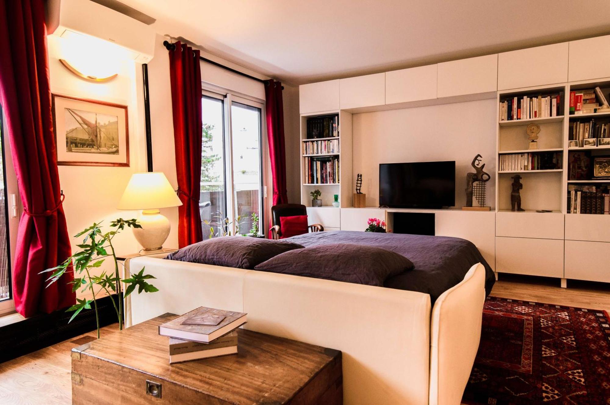 Paris-daumesnil - Grand 2 Pieces 4 Etoiles De Charme Sur Jardin - 61m2, Pour 4p - Large 4 Star Charming 1 Bedroom For 4 With Ac Appartamento *
